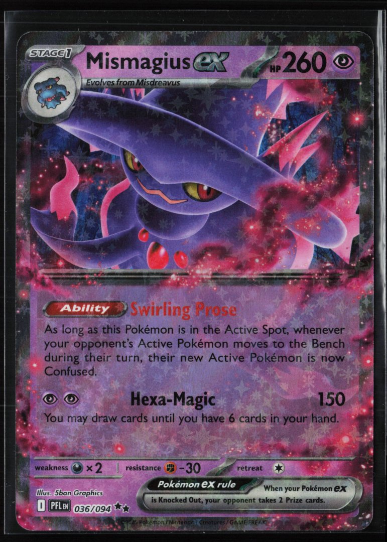 Mismagius ex - ME02: Phantasmal Flames 036/094 - pokemon - Double Rare Holo
