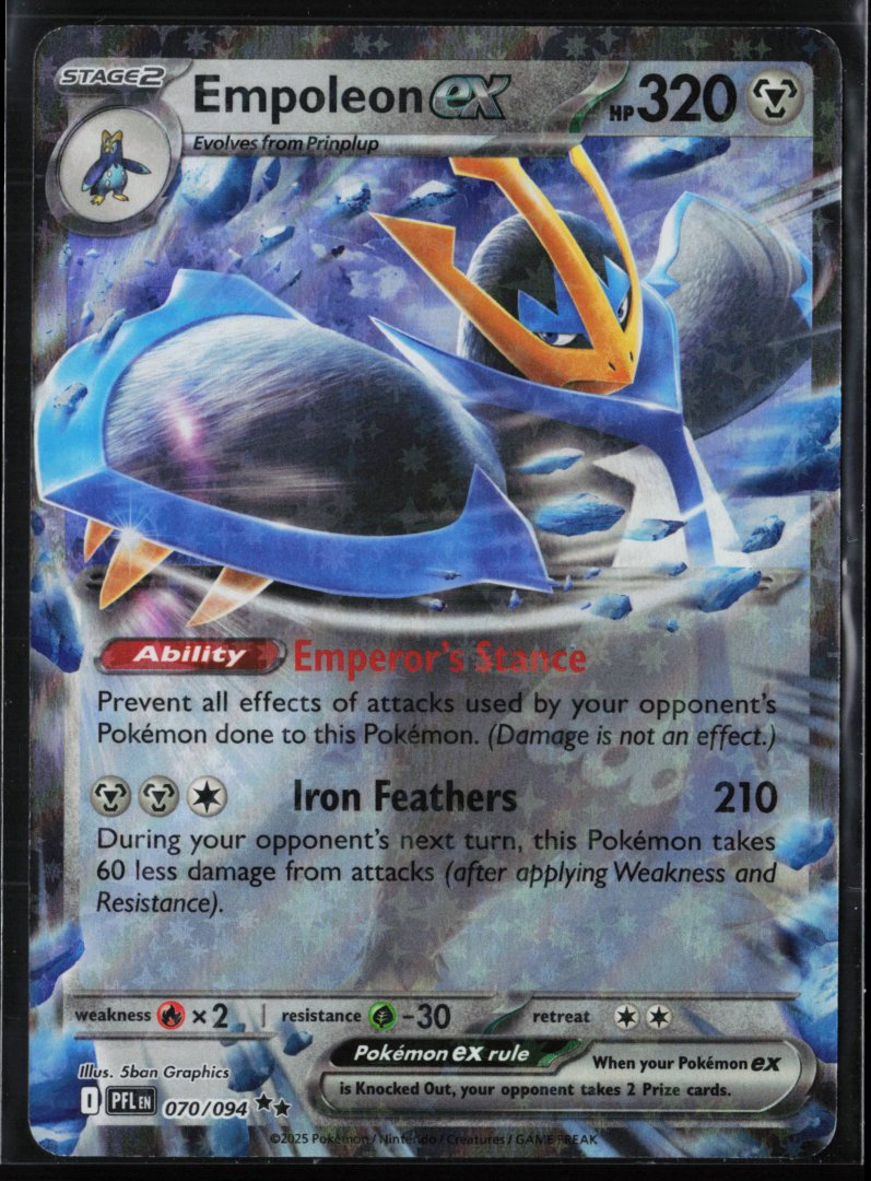 Empoleon ex - ME02: Phantasmal Flames 070/094 - Pokemon - Double Rare Holo