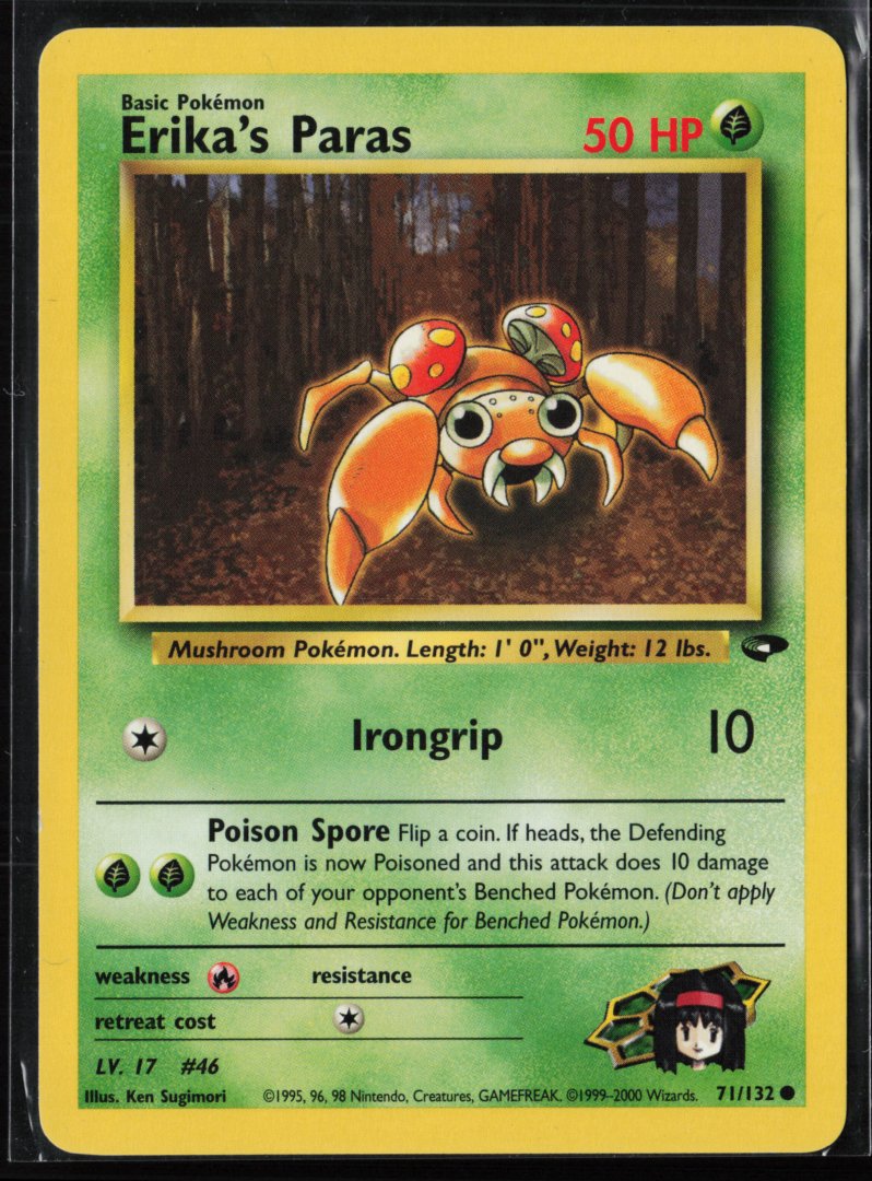 Erika's Paras - Gym Challenge 071 - Pokemon - Common 1st Edition