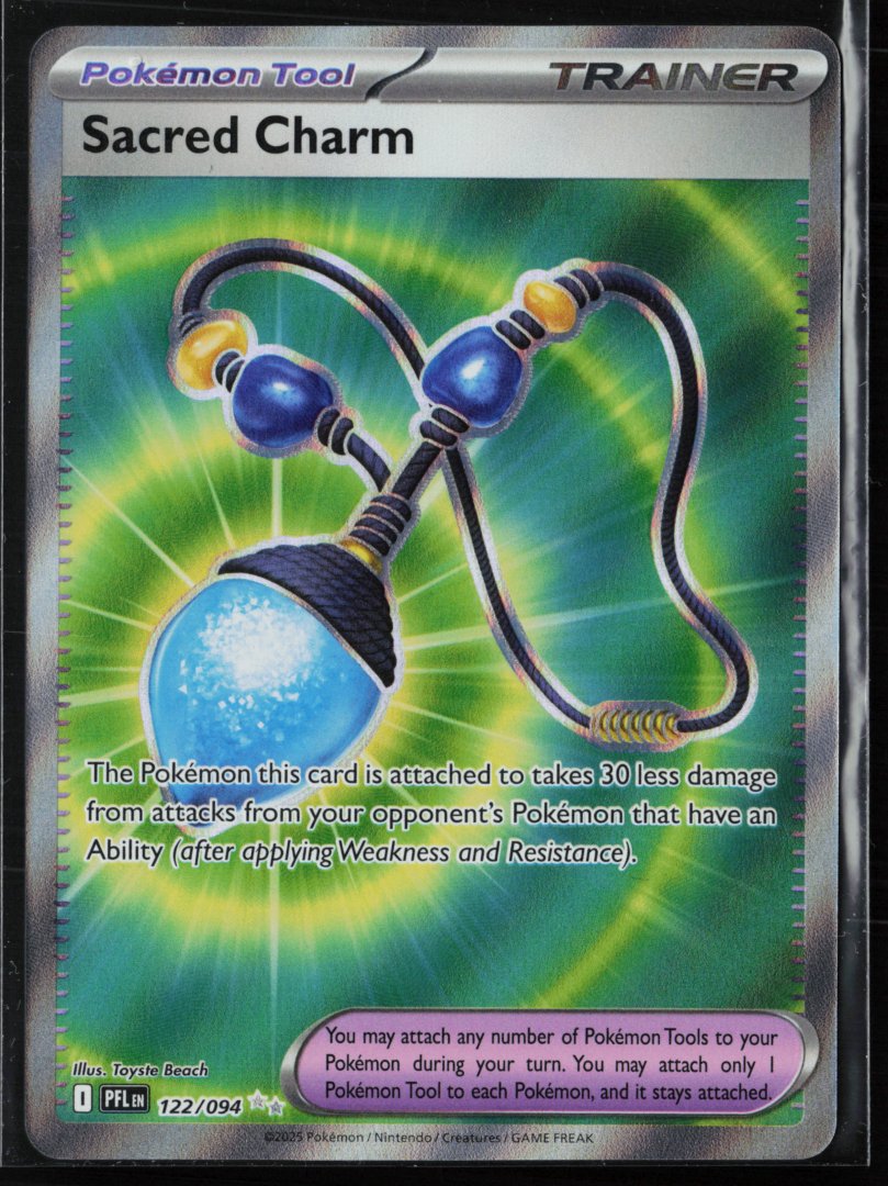 Sacred Charm - 122/094 - ME02: Phantasmal Flames - pokemon - Ultra Rare Holo