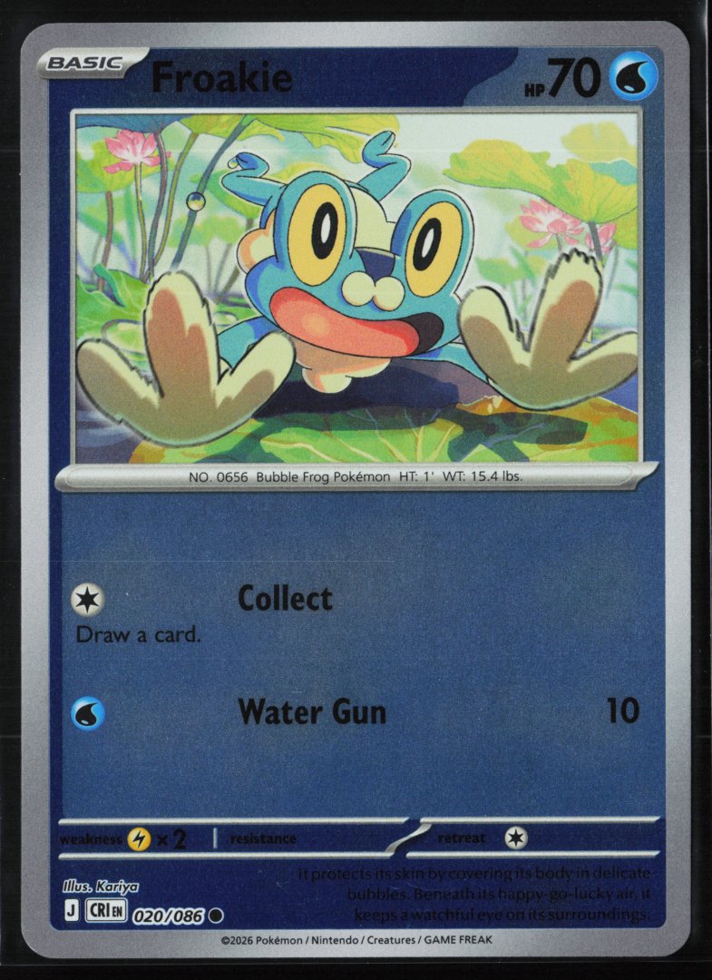Froakie - ME04: Chaos Rising 020/086 - Pokemon - Common Reverse Holo