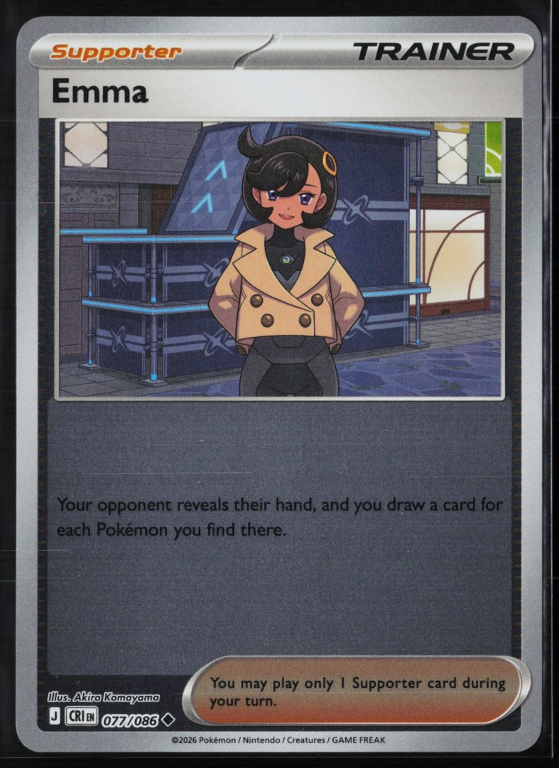 Emma - 077/086 - ME04: Chaos Rising - Pokemon - Uncommon Reverse Holo