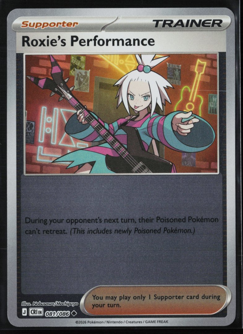 Roxie's Performance - ME04: Chaos Rising 081/086 - Pokemon - Uncommon