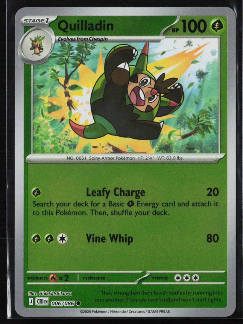 Quilladin - ME04: Chaos Rising 006 - Pokemon - Common Reverse Holo
