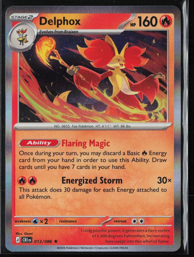 Delphox - ME04: Chaos Rising - Pokemon - Rare Holo
