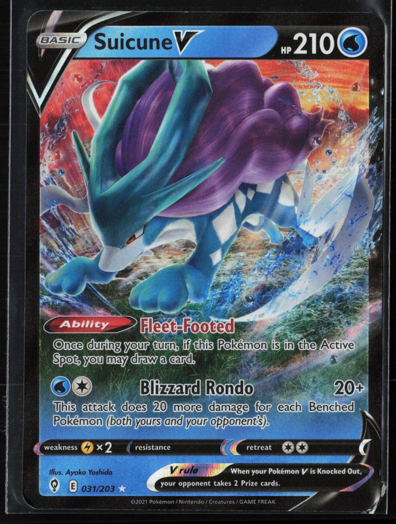 Suicune V - Prize Pack Series Cards 031/203 - Pokemon - Ultra Rare Holo