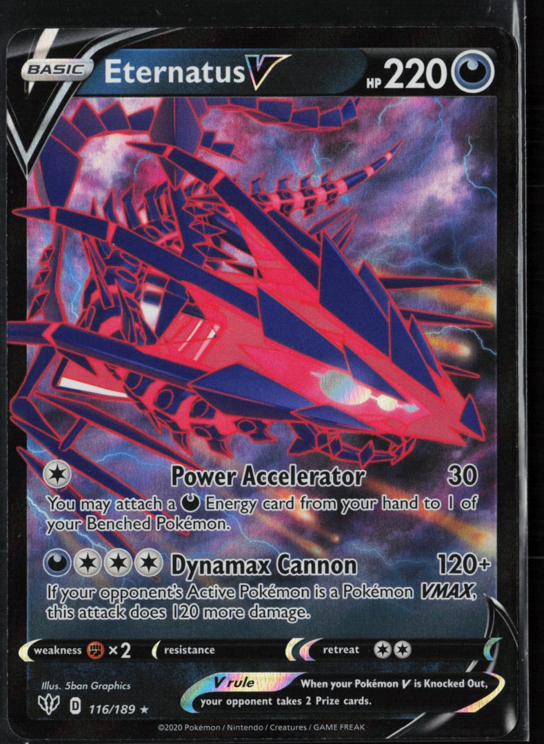 Eternatus V - SWSH03: Darkness Ablaze 116/189 - Pokemon - Ultra Rare Holo