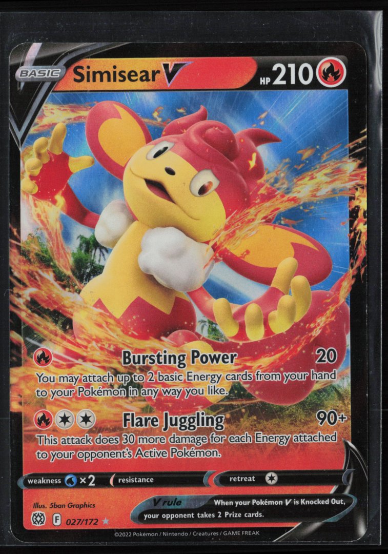 Simisear V - SWSH: Crown Zenith 210 - Pokemon - Ultra Rare Holo