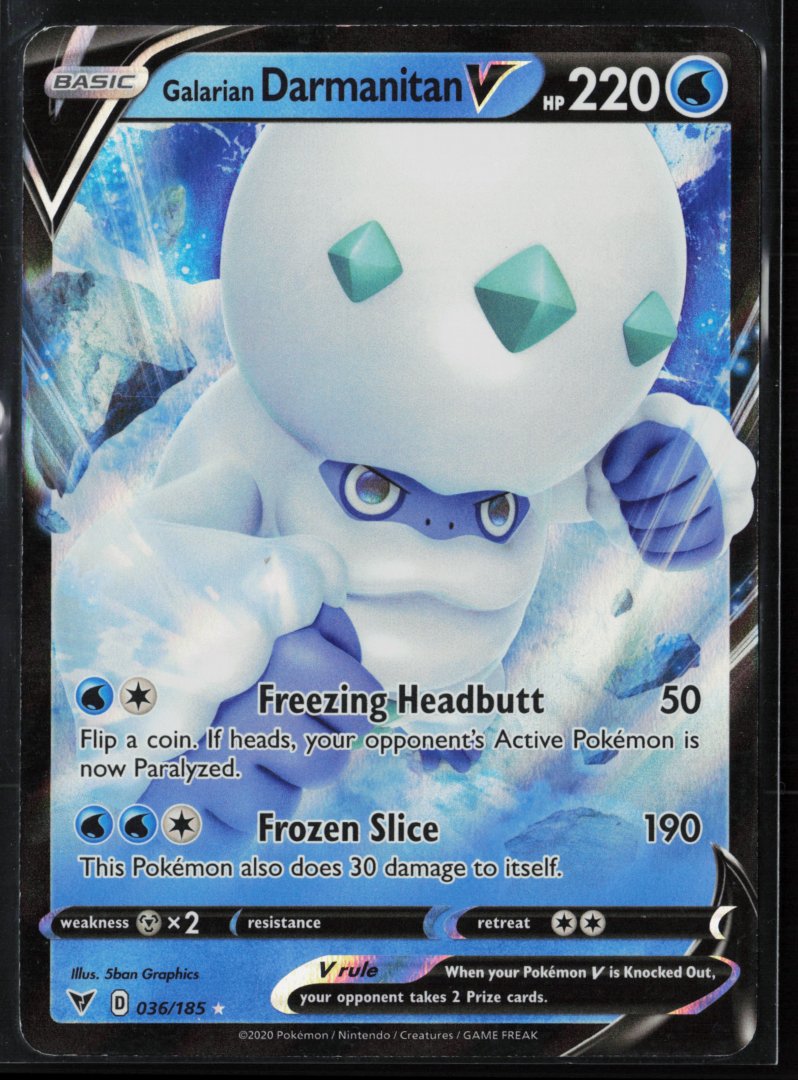 Galarian Darmanitan V - SWSH04: Vivid Voltage 036/185 - Pokemon - Ultra Rare