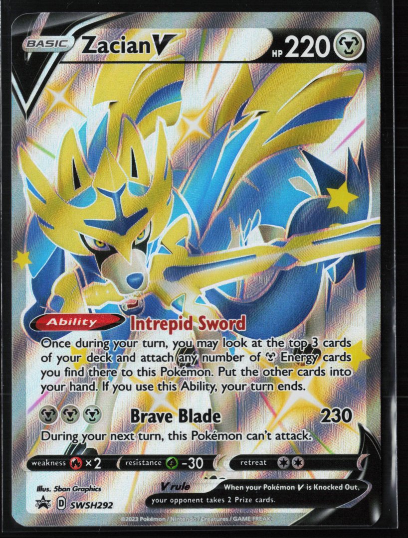 Zacian V (Shiny) - SWSH: Sword & Shield Promo Cards SWSH292 - Pokemon