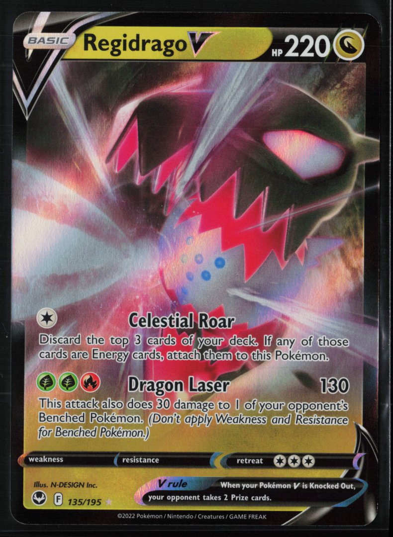 Regidrago V - Prize Pack Series Cards 135 - Pokemon - Ultra Rare Holo
