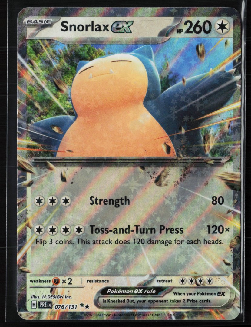 Snorlax ex - SV: Prismatic Evolutions 076 - Pokemon - Double Rare Holo