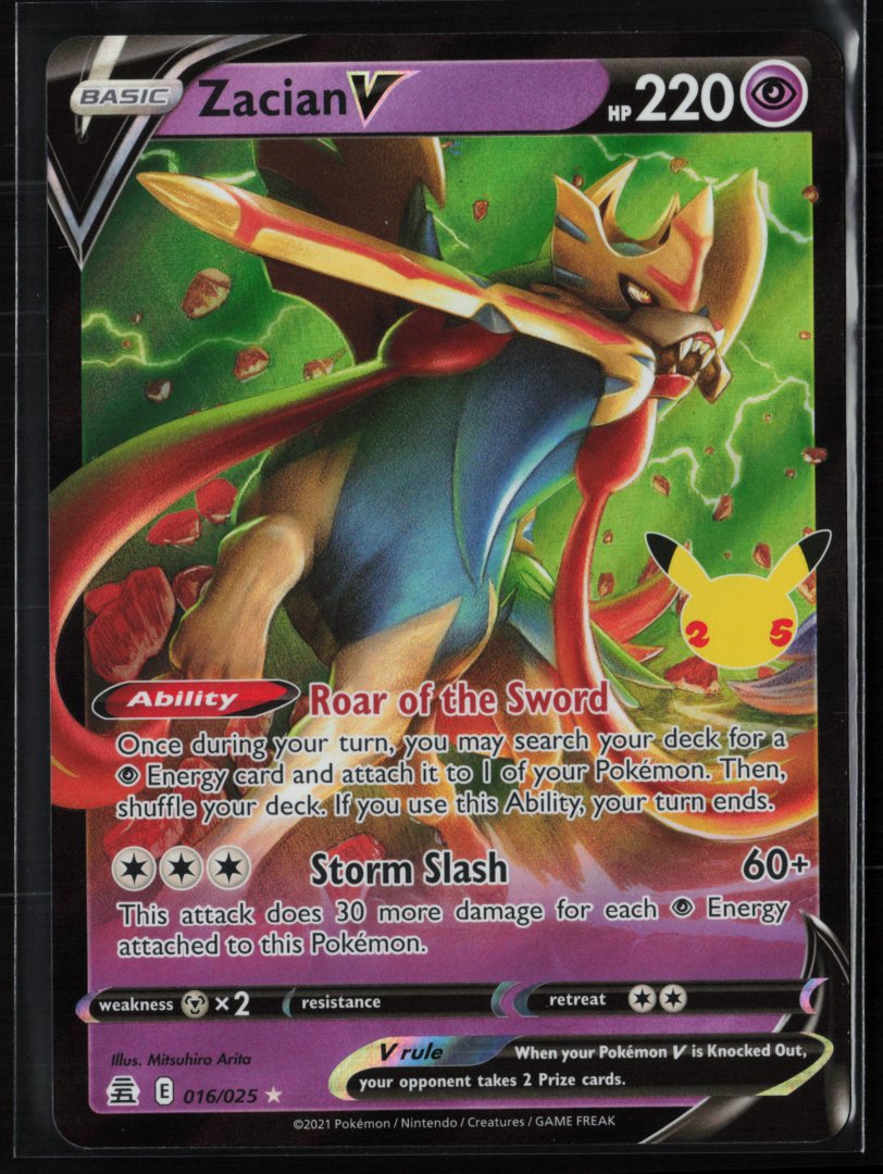 Zacian V - Celebrations 016/025 - Pokemon - Ultra Rare Holo