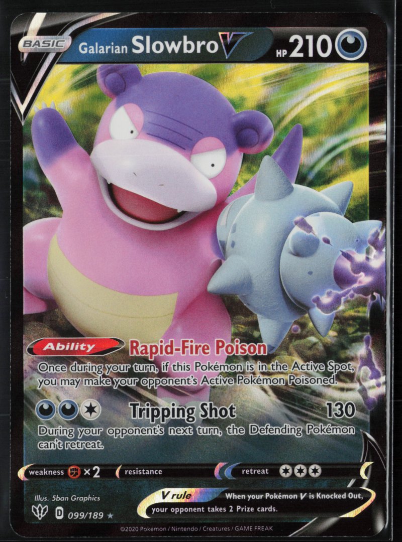 Galarian Slowbro V - SWSH03: Darkness Ablaze 099 - Pokemon - Ultra Rare Holo