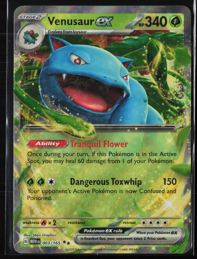 Venusaur ex - SV: Scarlet & Violet 151 003/165 - Pokemon - Double Rare Holo