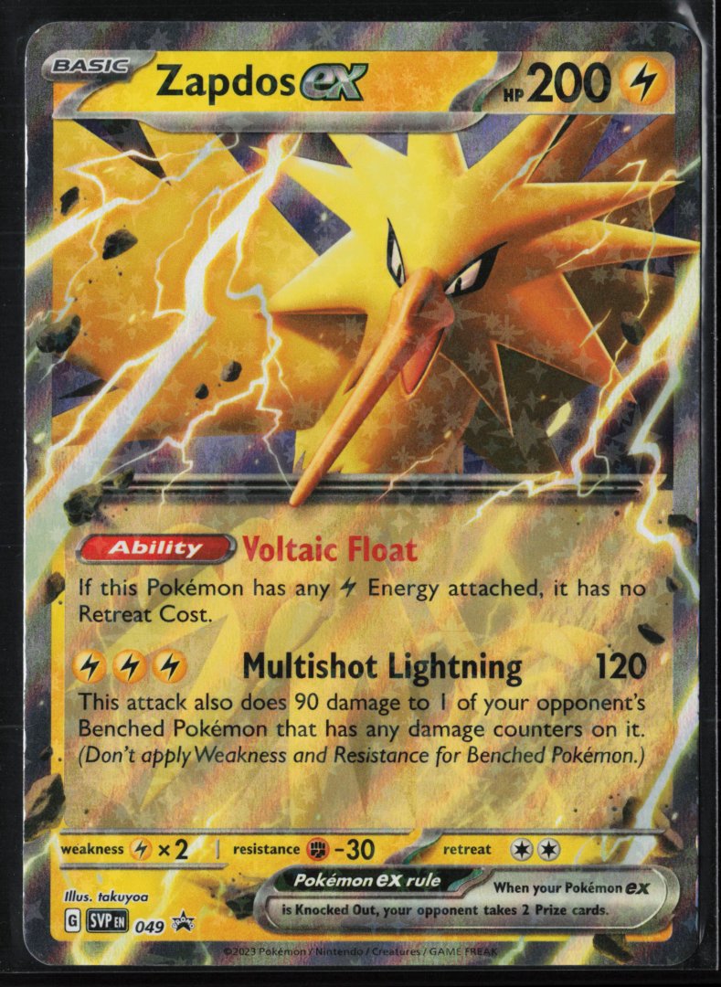 Zapdos ex - SV: Scarlet & Violet Promo Cards 049 - Pokemon - Promo Holo
