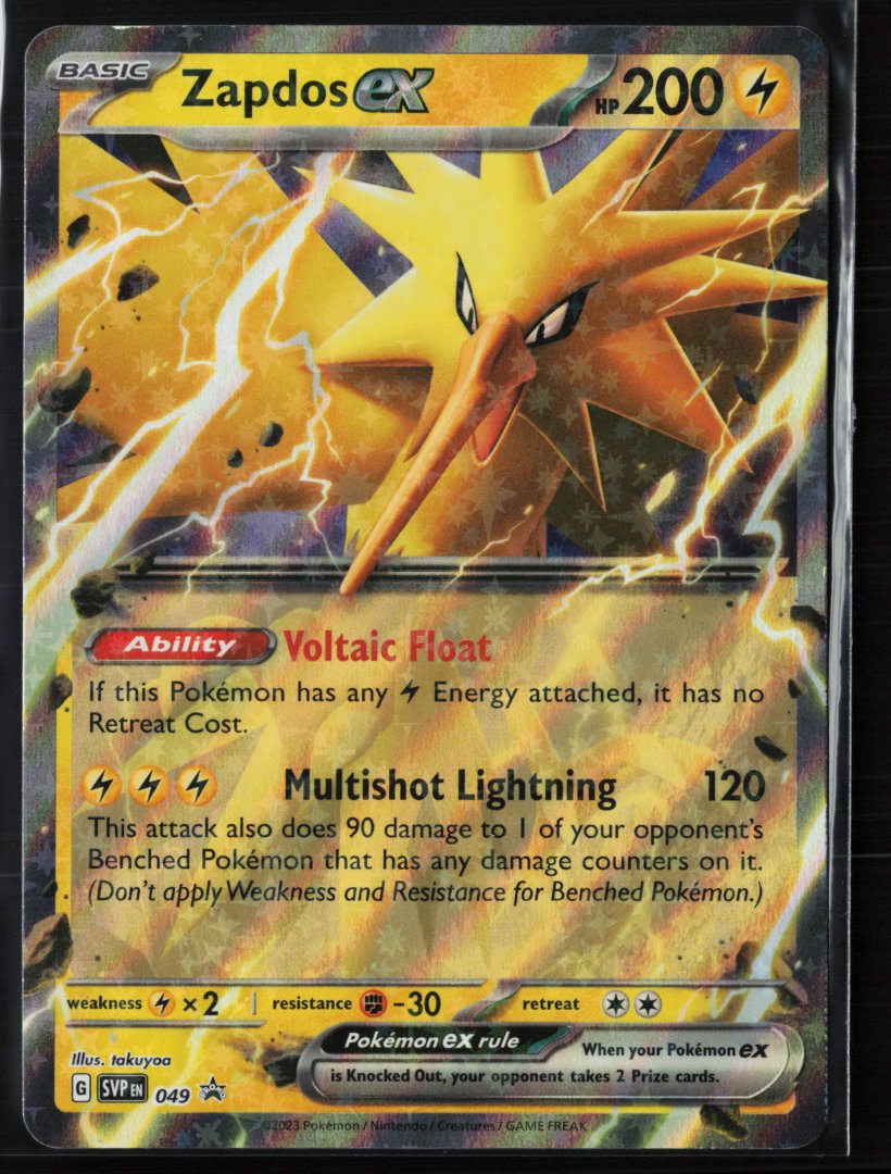 Zapdos ex - SV: Scarlet & Violet Promo Cards 049 - Pokemon - Promo Holo