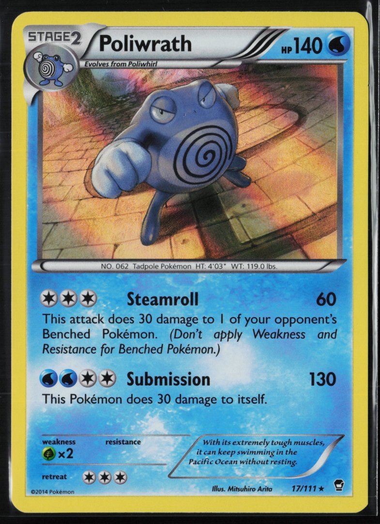 Poliwrath - XY - Furious Fists 17/111 - Pokemon - Holo Rare Holo