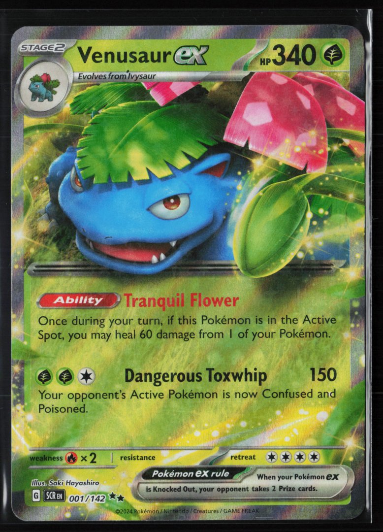 Venusaur ex - SV07: Stellar Crown 001 - Pokemon - Double Rare Holo