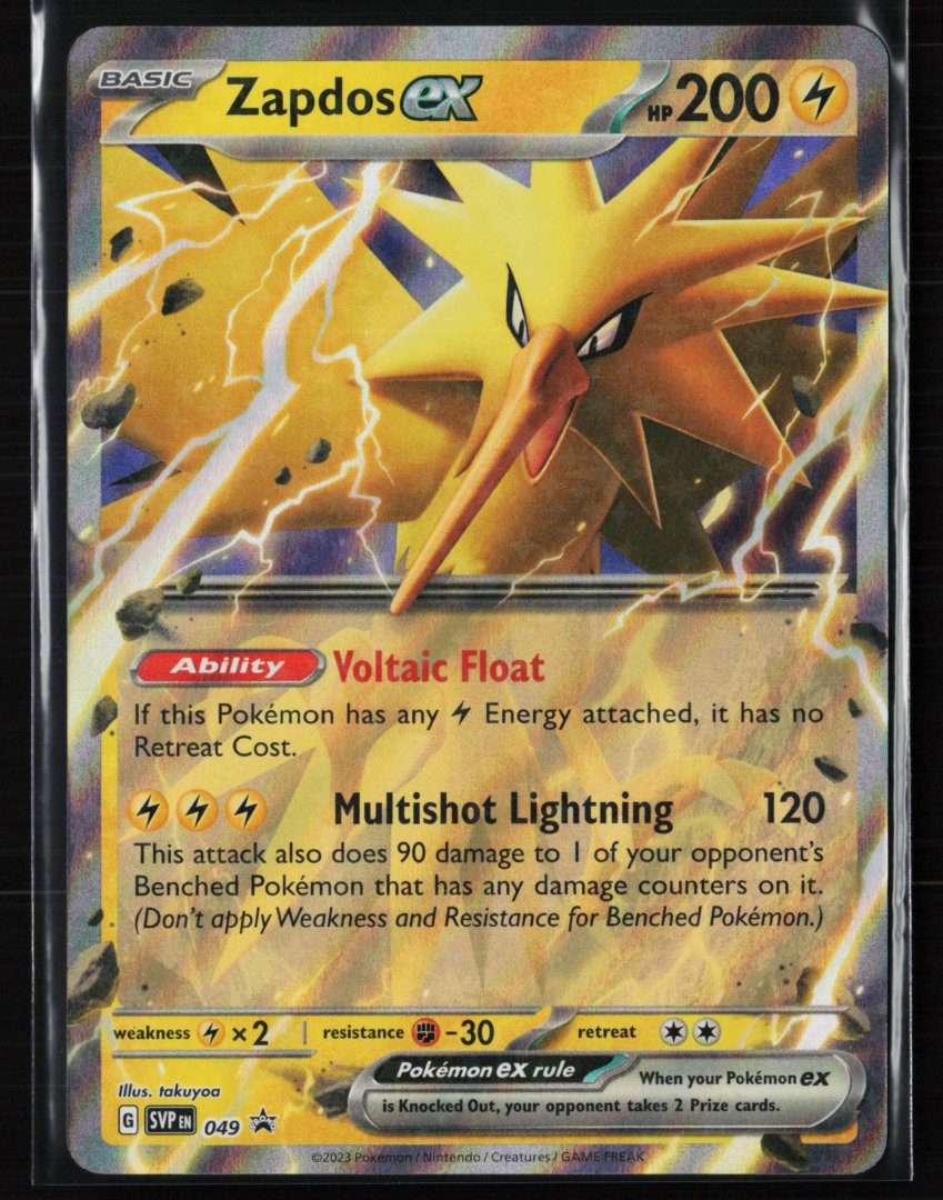 Zapdos ex - SV: Scarlet & Violet Promo Cards 049 - Pokemon - Promo Holo