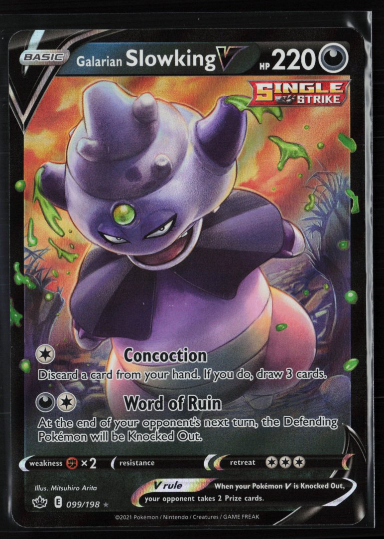 Galarian Slowking V - SWSH06: Chilling Reign 099/198 - Pokemon - Ultra Rare Holo