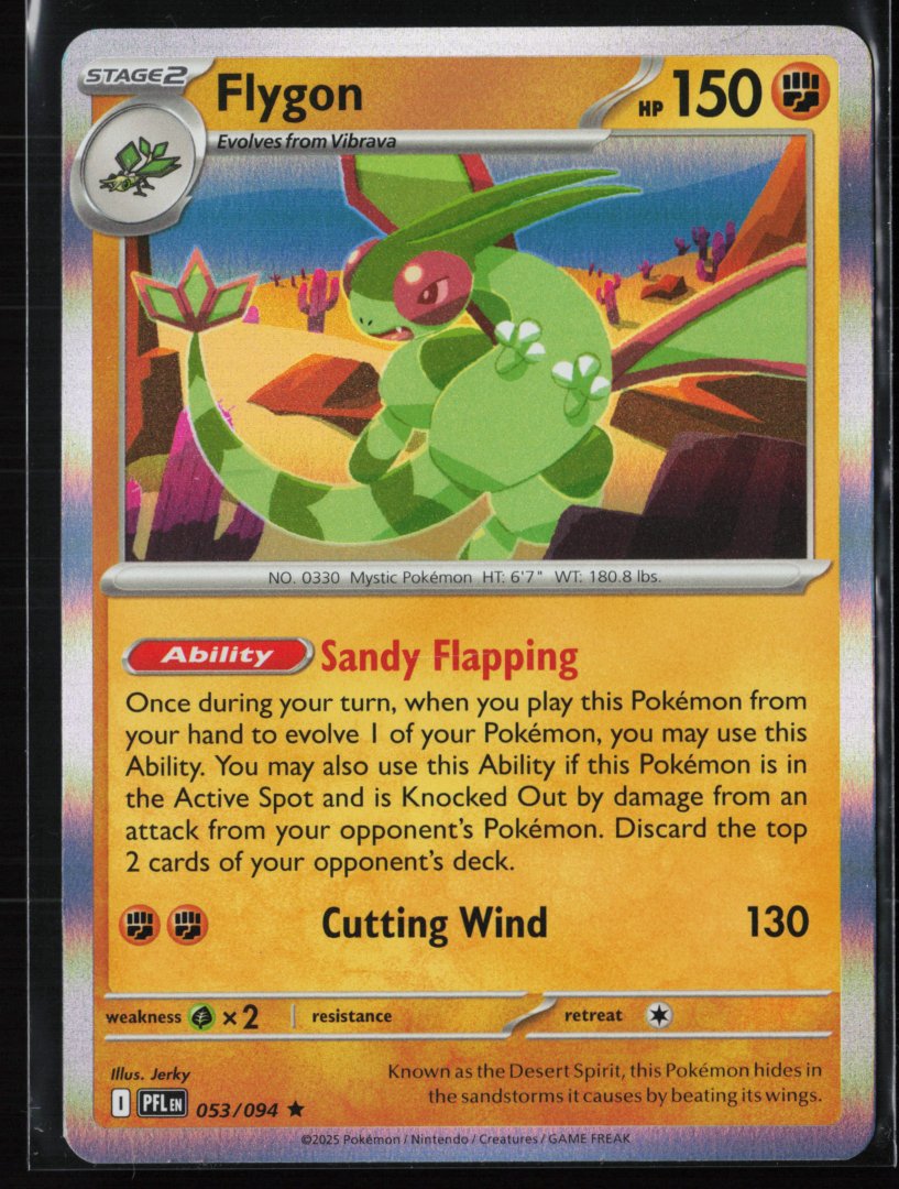 Flygon - ME02: Phantasmal Flames 053/094 - Pokemon - Rare Holo