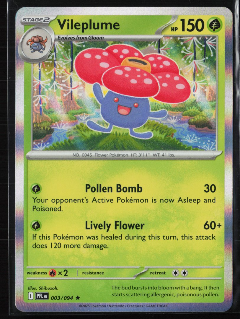 Vileplume - Fusion Strike 003/094 - Pokemon - Rare Holo