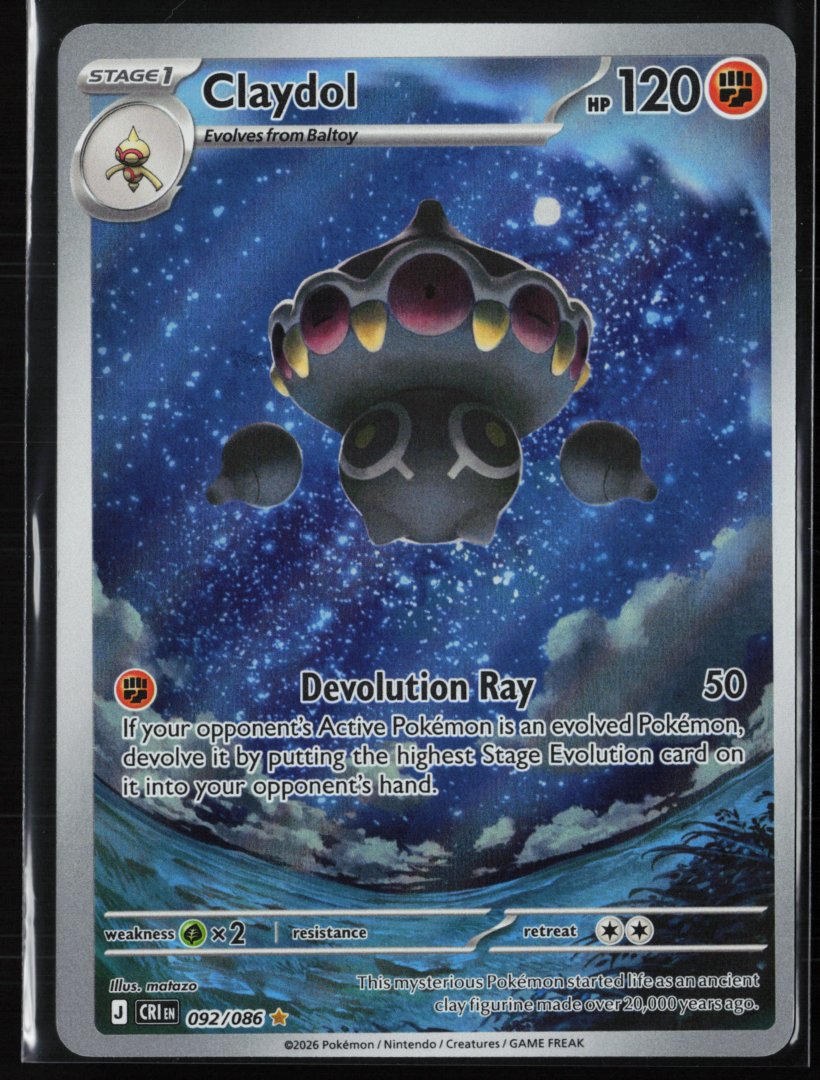 Claydol - ME04: Chaos Rising 092/086 - pokemon - Illustration Rare Holo