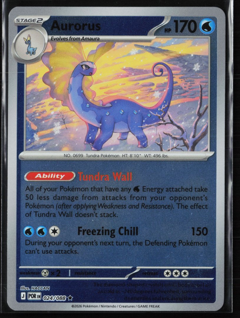 Aurorus - ME03: Perfect Order 024/088 - pokemon - Rare Reverse Holo