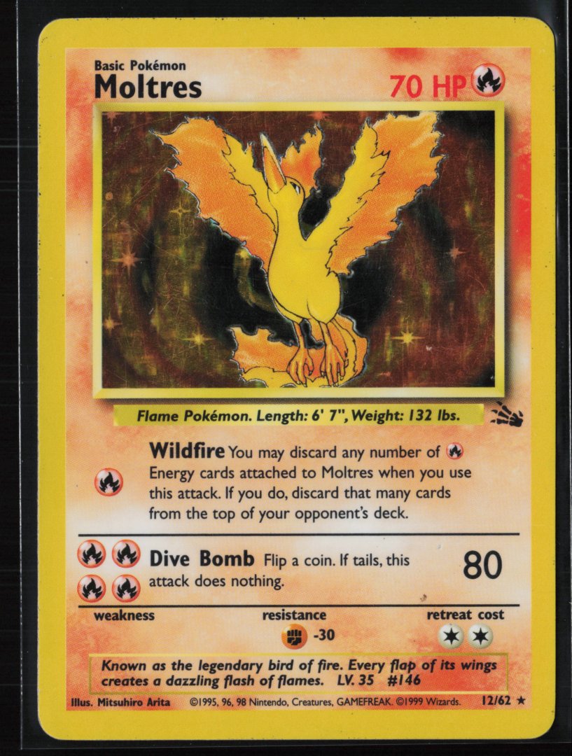 Moltres - Legendary Collection 12/62 - pokemon - Rare Reverse Holo