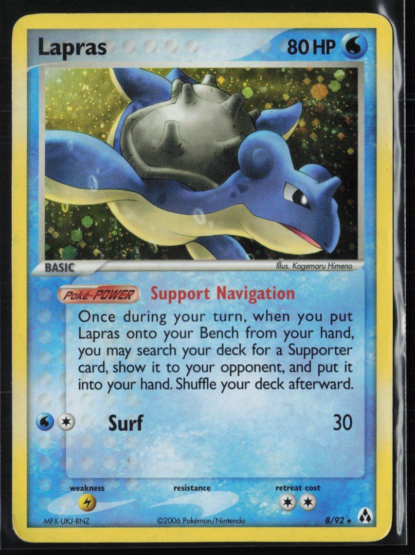 Lapras - Legend Maker 08/92 - Pokemon - Holo Rare Reverse Holo