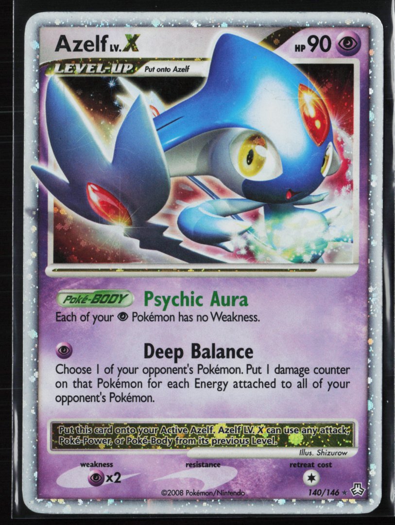 Azelf LV.X - Legends Awakened 140 - Pokemon - Ultra Rare Holo