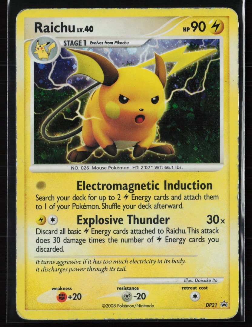 Raichu - Diamond and Pearl Promos DP21 - pokemon - Promo Holo