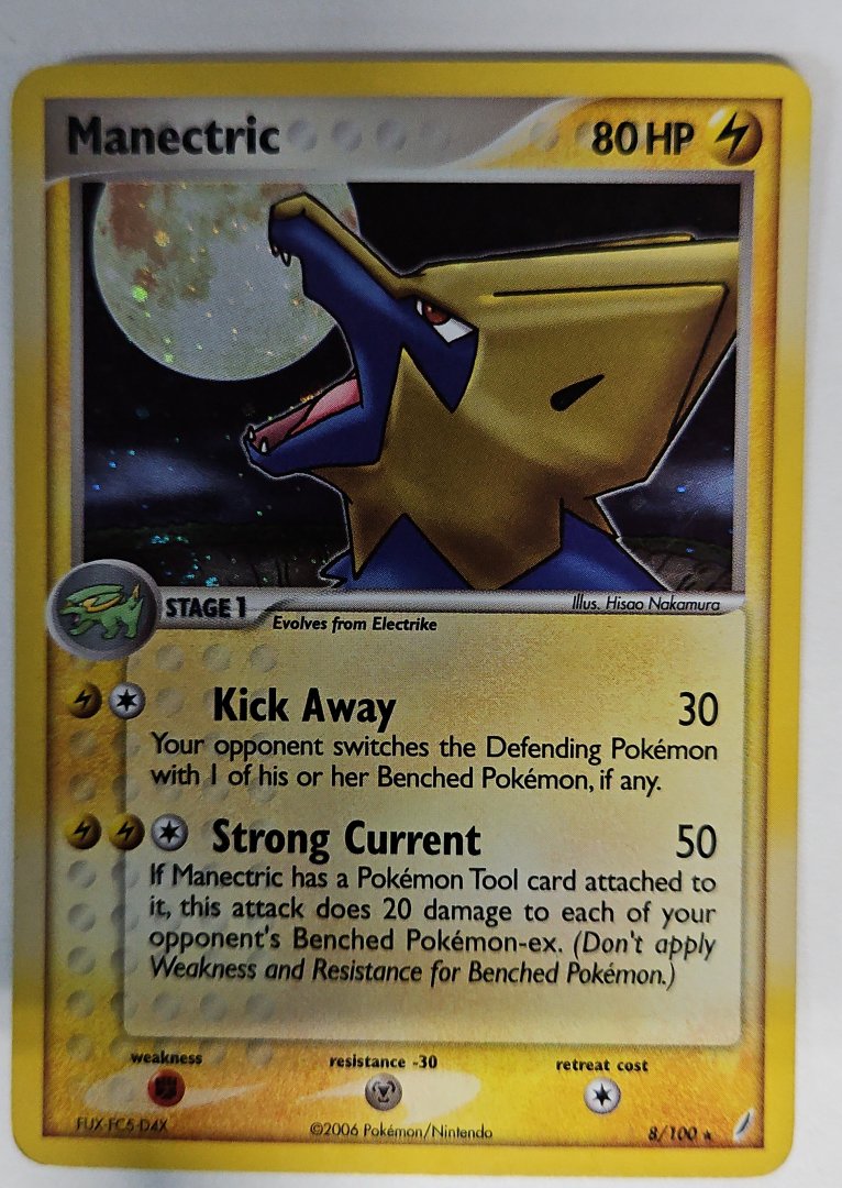 Manectric - Crystal Guardians 8 - pokemon - Holo Rare Reverse Holo