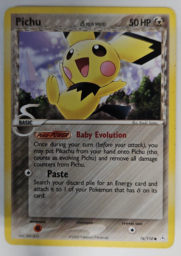 Pichu (Delta Species) - Holon Phantoms 076 - Pokemon - Common Non-Holo
