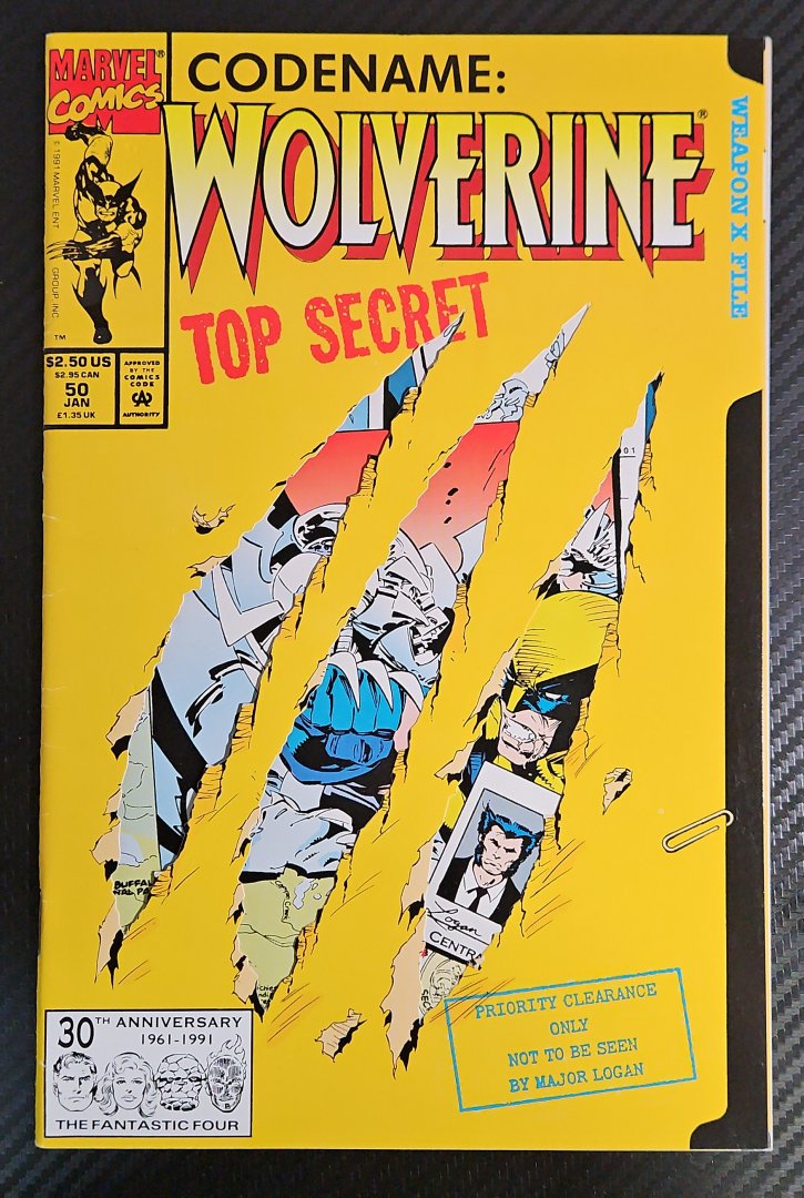 Wolverine #50 VF- Origin Retold Marvel 1992
