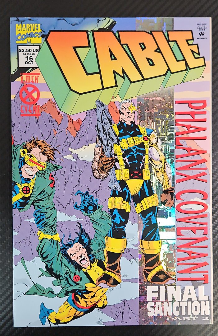 Cable #16 NM- Prismatic - Foil Cover Direct Edition Marvel 1994