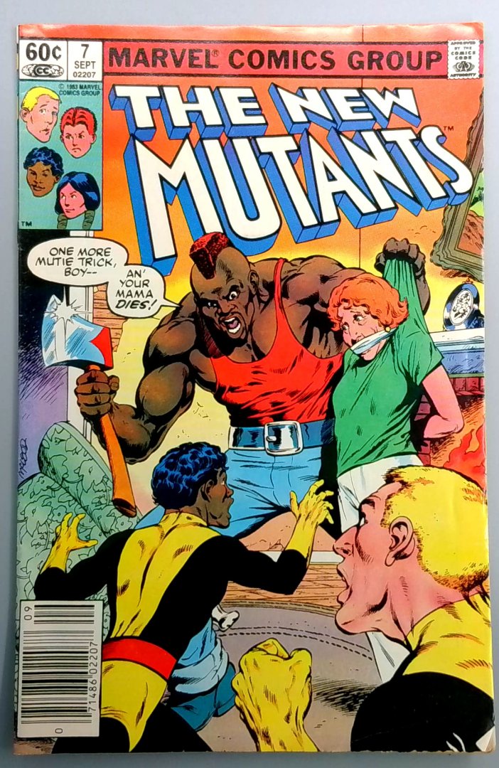 New Mutants #7 Newsstand Edition Marvel 1983