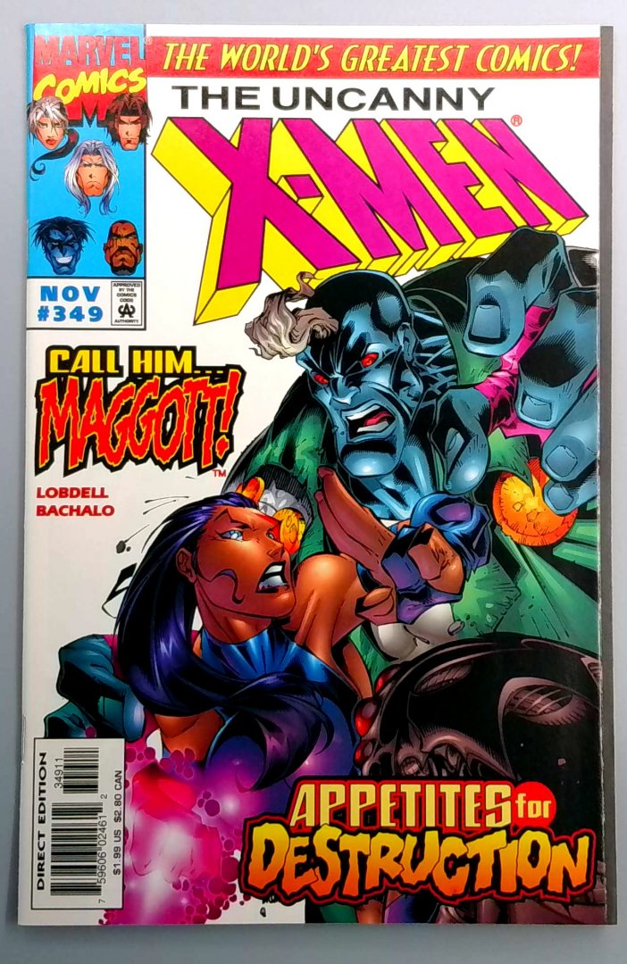 Uncanny X-Men #349 NM Direct Edition Marvel 1997