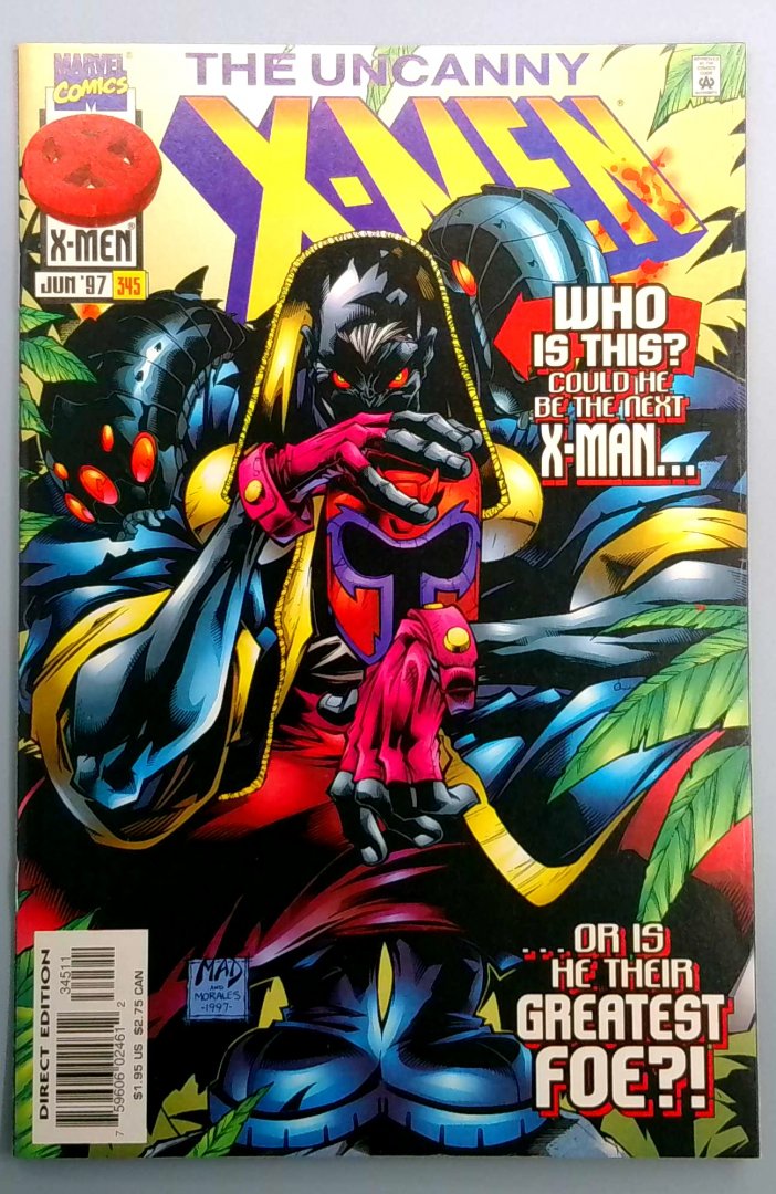 Uncanny X-Men #345 NM 1st Appearance of Maggot japheth Direct Edition Marvel