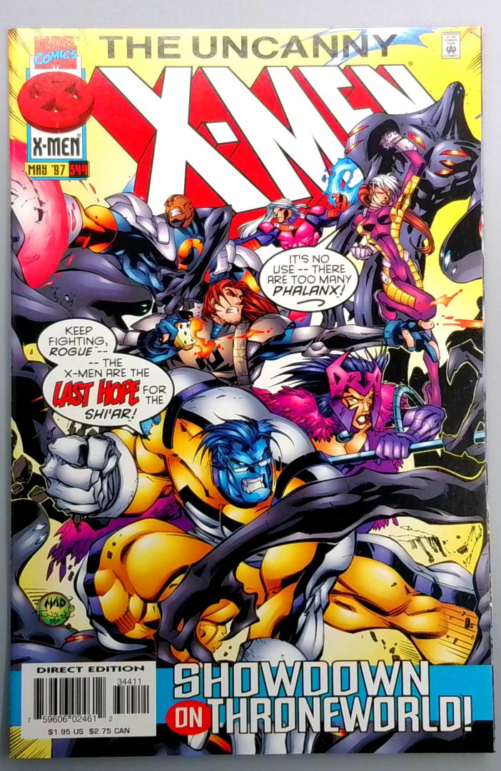 Uncanny X-Men #344 NM Direct Edition Marvel 1997