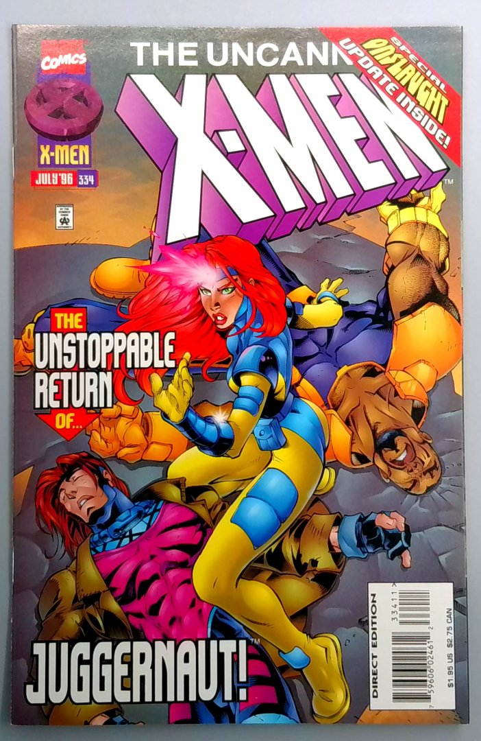 Uncanny X-Men #334 NM Direct Edition Marvel 1996