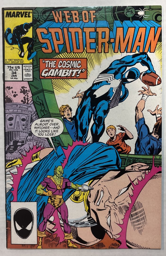 Web of Spider-Man #34 Direct Edition Marvel 1988