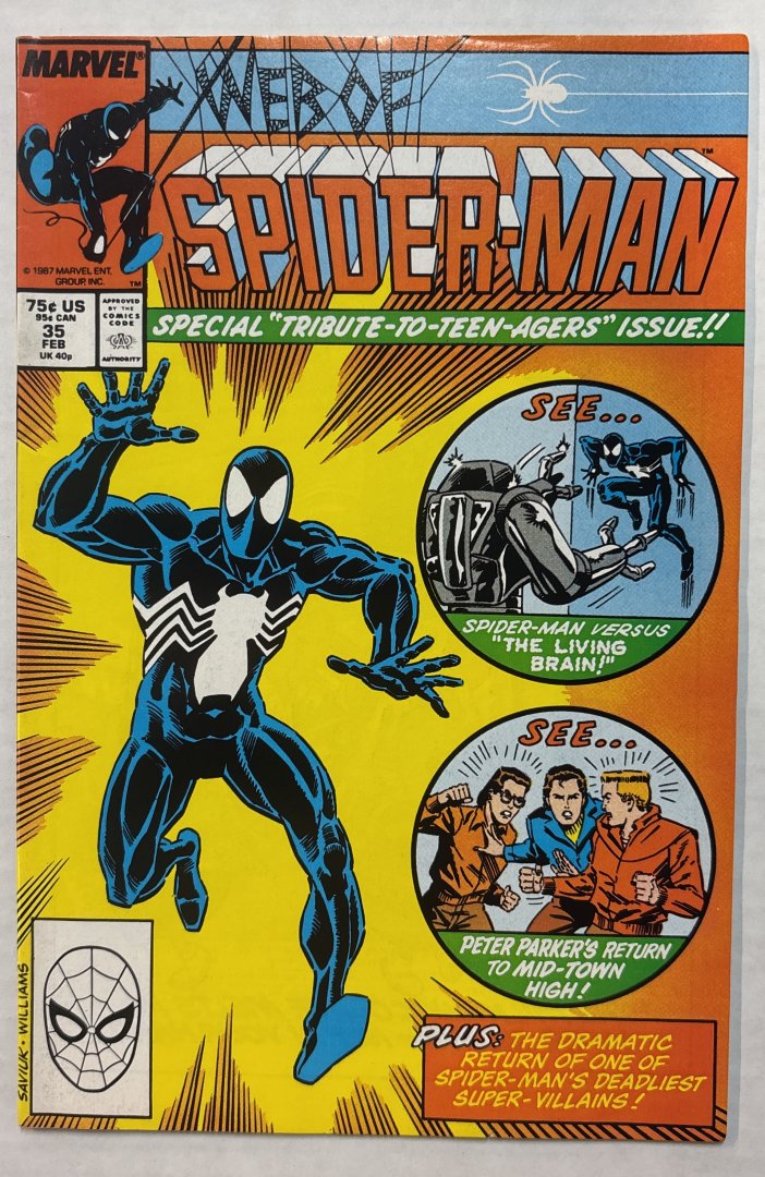 Web of Spider-Man #35 Direct Edition Marvel 1988