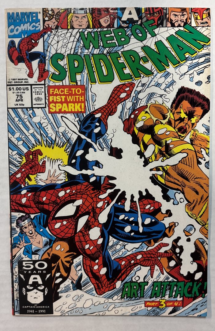 Web of Spider-Man #75 Direct Edition Marvel 1991