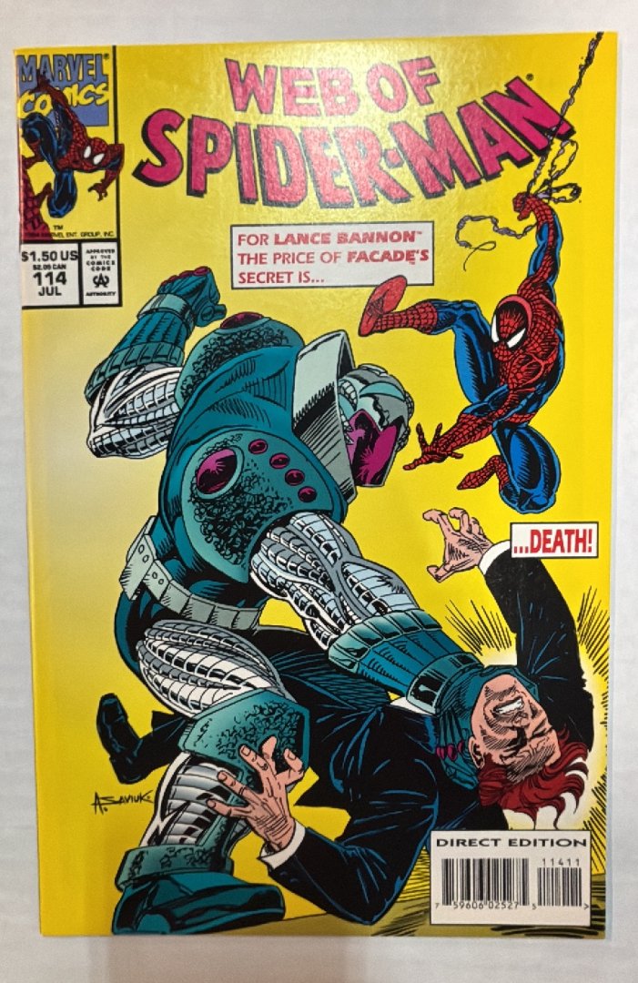 Web of Spider-Man #114 Direct Edition Marvel 1994