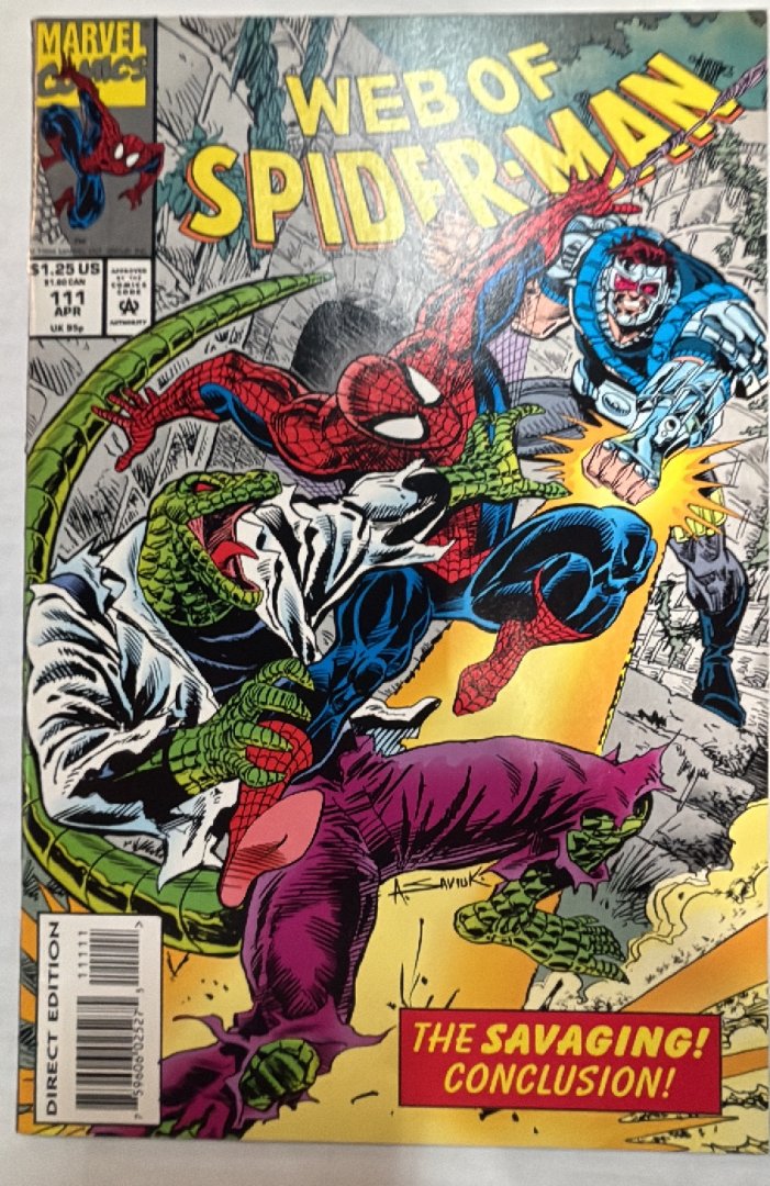 Web of Spider-Man #111 Direct Edition Marvel 1994