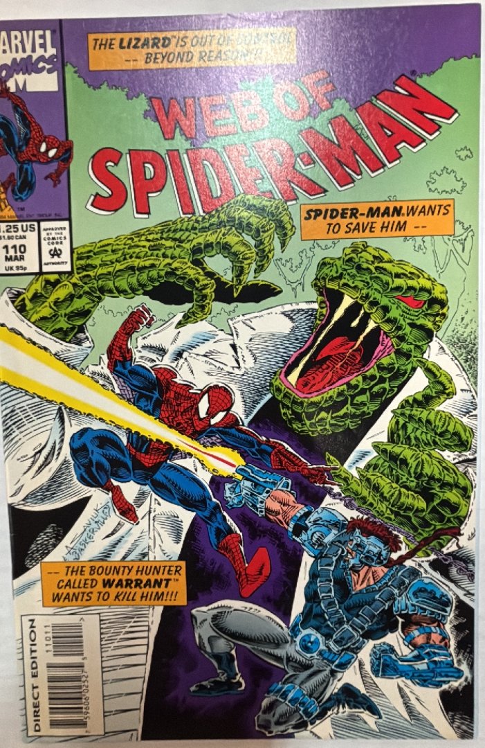 Web of Spider-Man #110 Direct Edition Marvel 1994