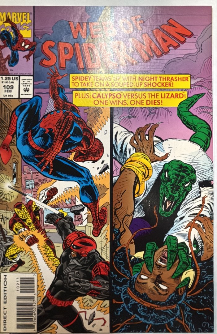 Web of Spider-Man #109 Direct Edition Marvel 1994