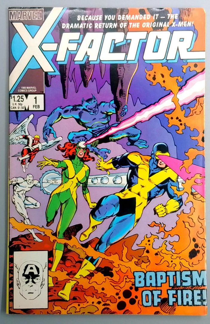 X-Factor #1 1st Appearance of Russell Collins Aka Firefist Marvel 1986